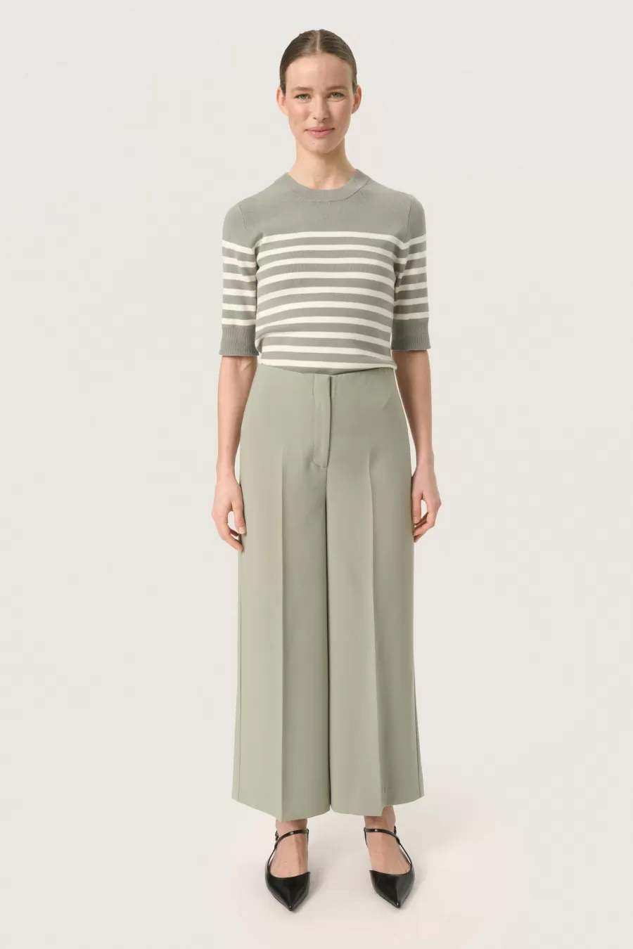 Soaked in Luxury SLCorinne Cropped Trousers | Pants
