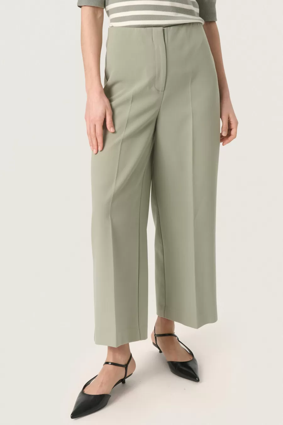 Soaked in Luxury SLCorinne Cropped Trousers | Pants