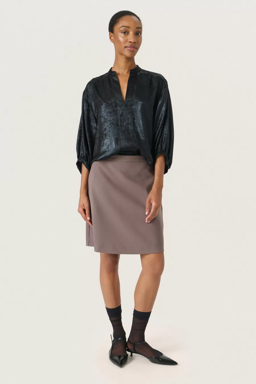 Soaked in Luxury SLElvie Blouse | Holiday Bliss | Occasionwear
