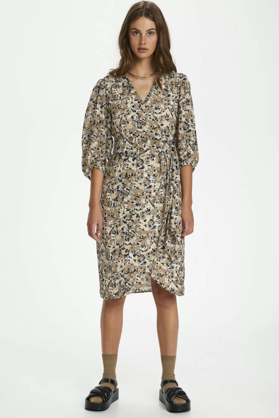 Soaked in Luxury SLMelrose Wrap Dress | Dresses