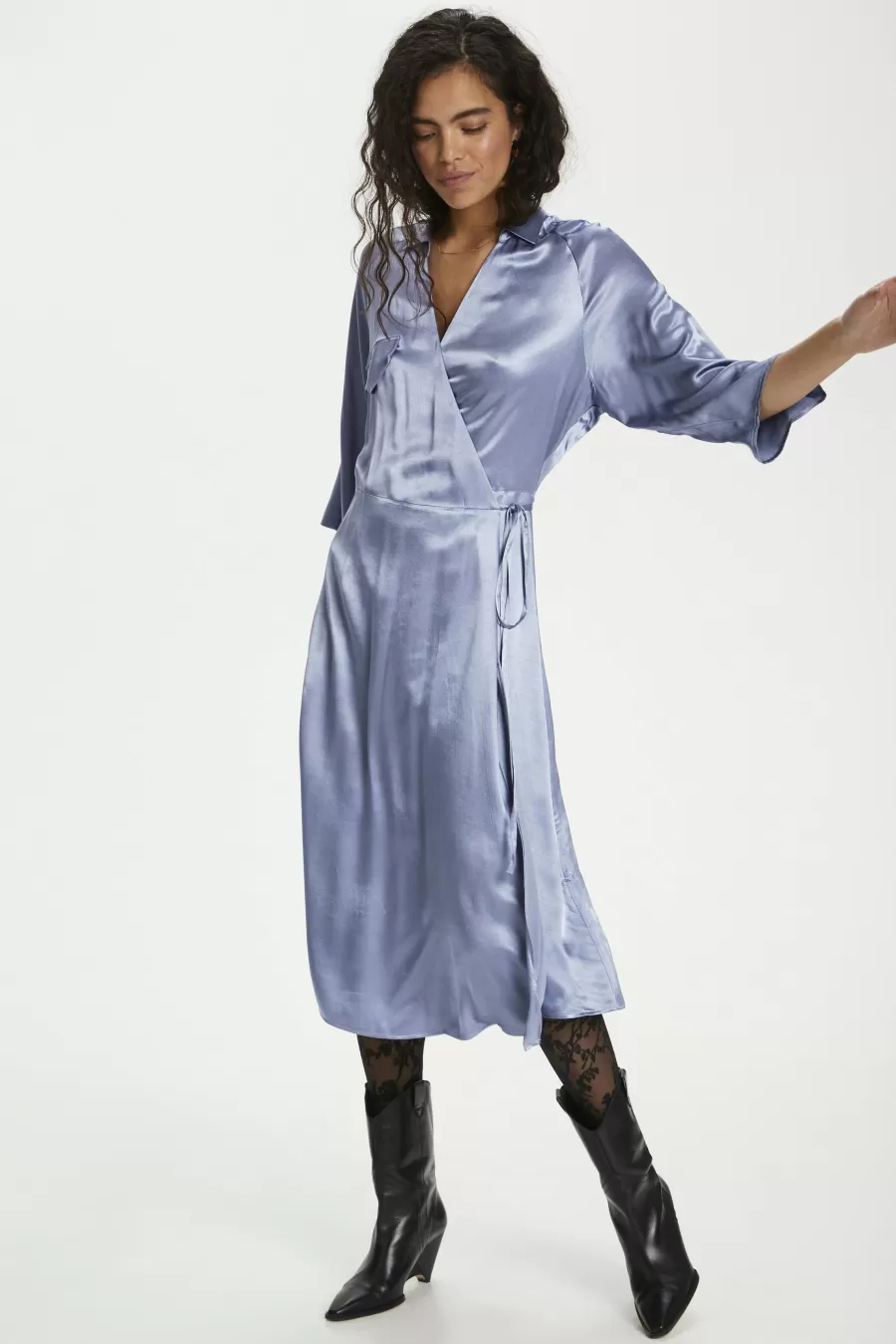 Soaked in Luxury SLRozela Wrap Dress | Dresses