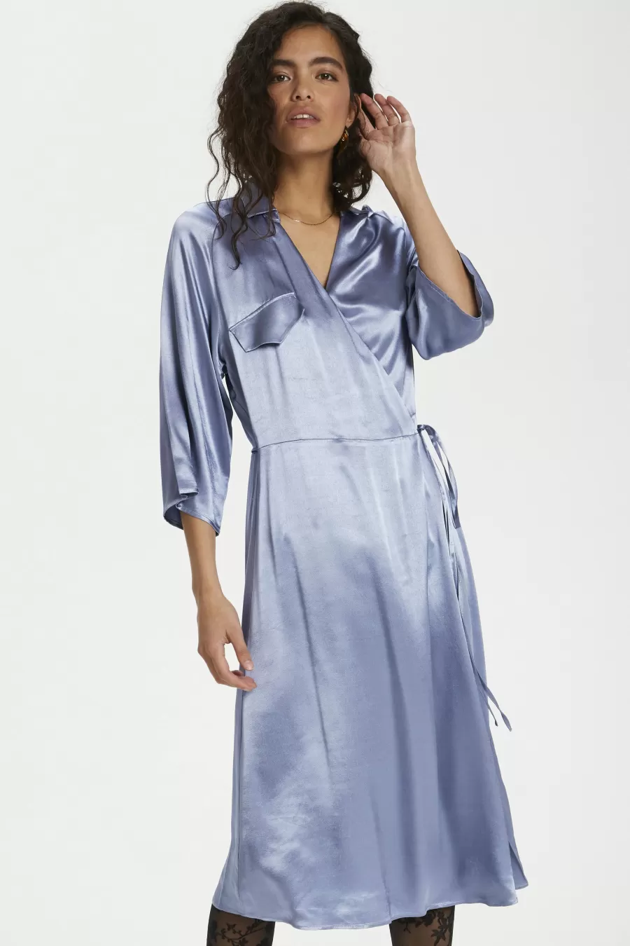 Soaked in Luxury SLRozela Wrap Dress | Dresses