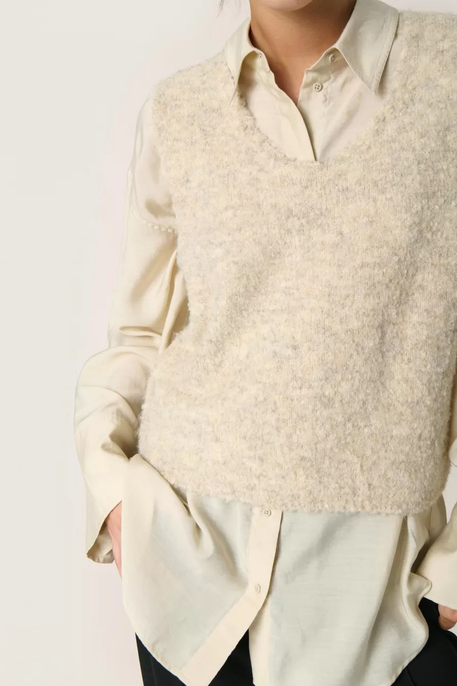 Soaked in Luxury SLVenessa Waistcoat | Wool Edit | Transeasonal Edit